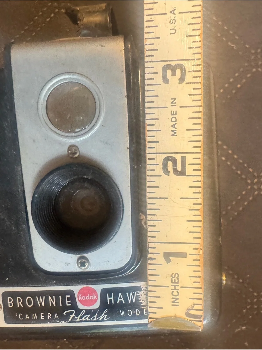 Vintage Kodak Brownie Hawkeye Flash Camera - Black & Silver for decoration parts